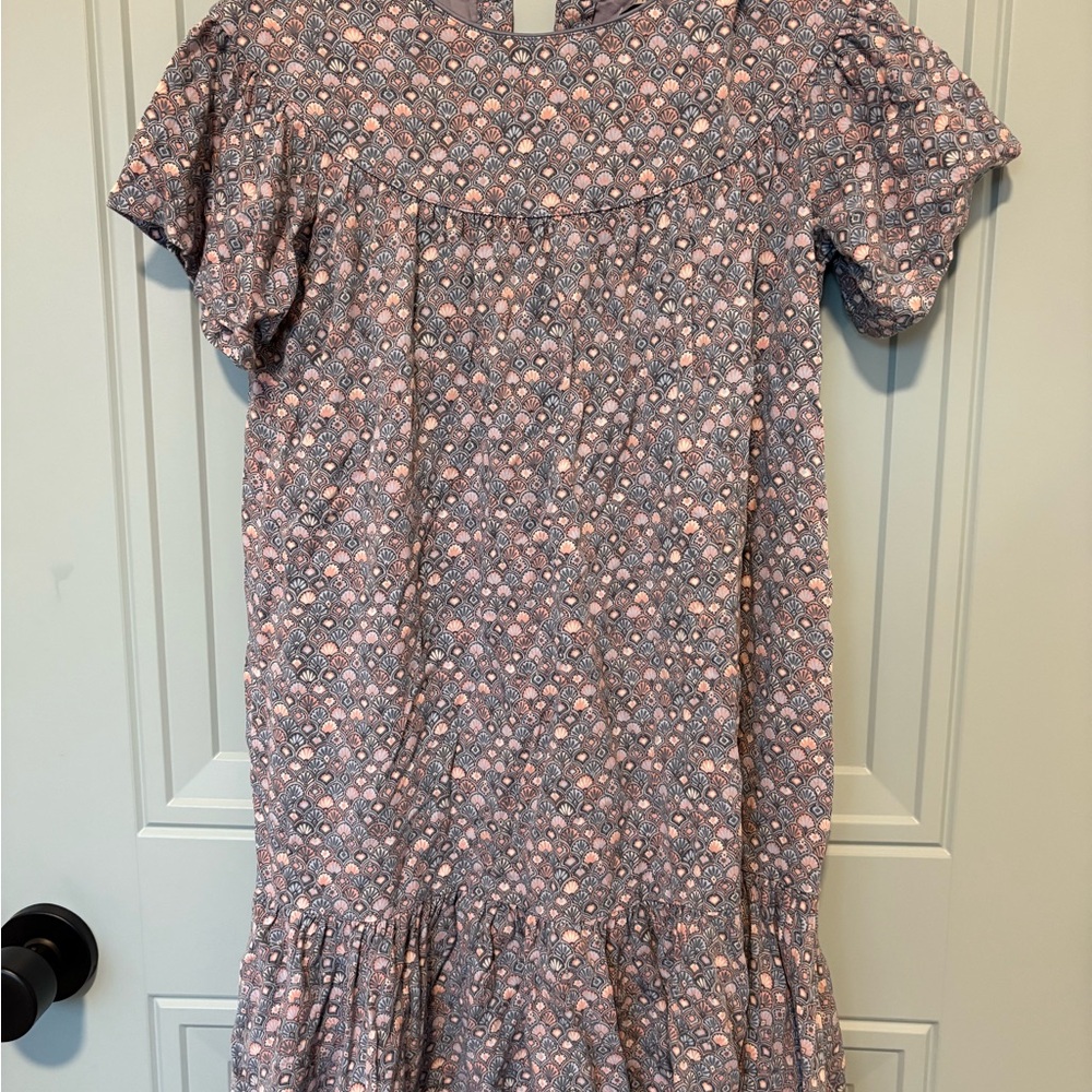 Adorable Gray Patterned Kids Dress